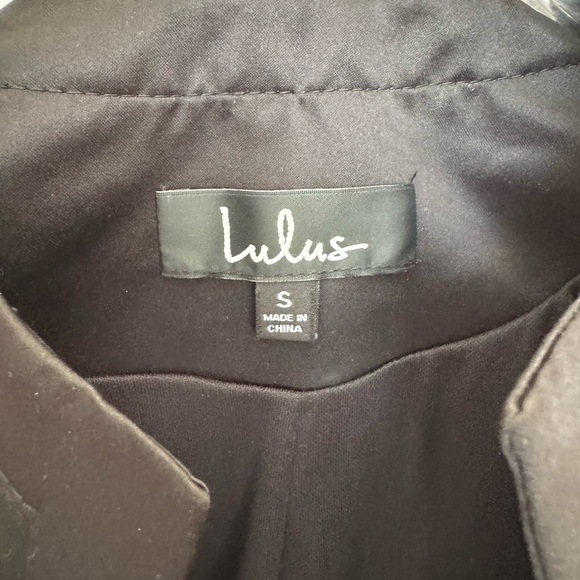 Lulus Mayia Black & Purple Jacquard Floral Print Long Jacket - Picture 7 of 7